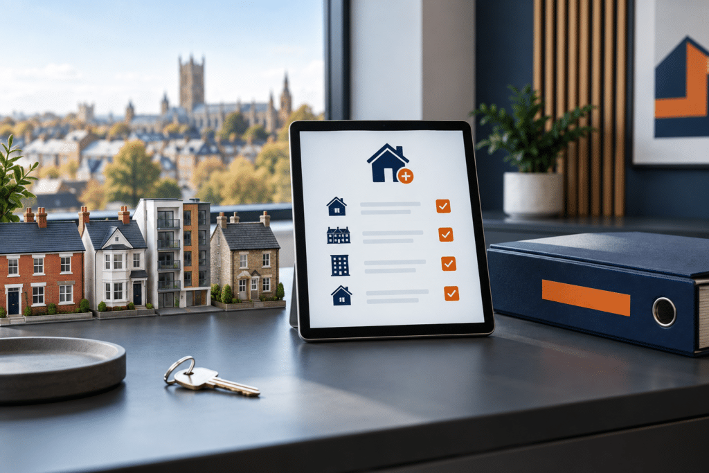 National landlord register preparation for an English rental property portfolio